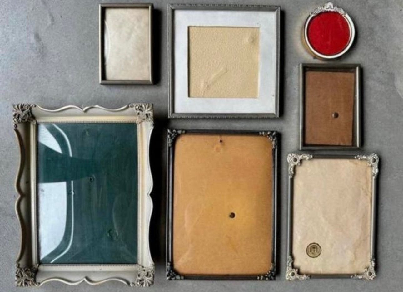 Fotolijst Lijstje Antiek Bol Glas Jyden Denmark, Ophalen of Verzenden