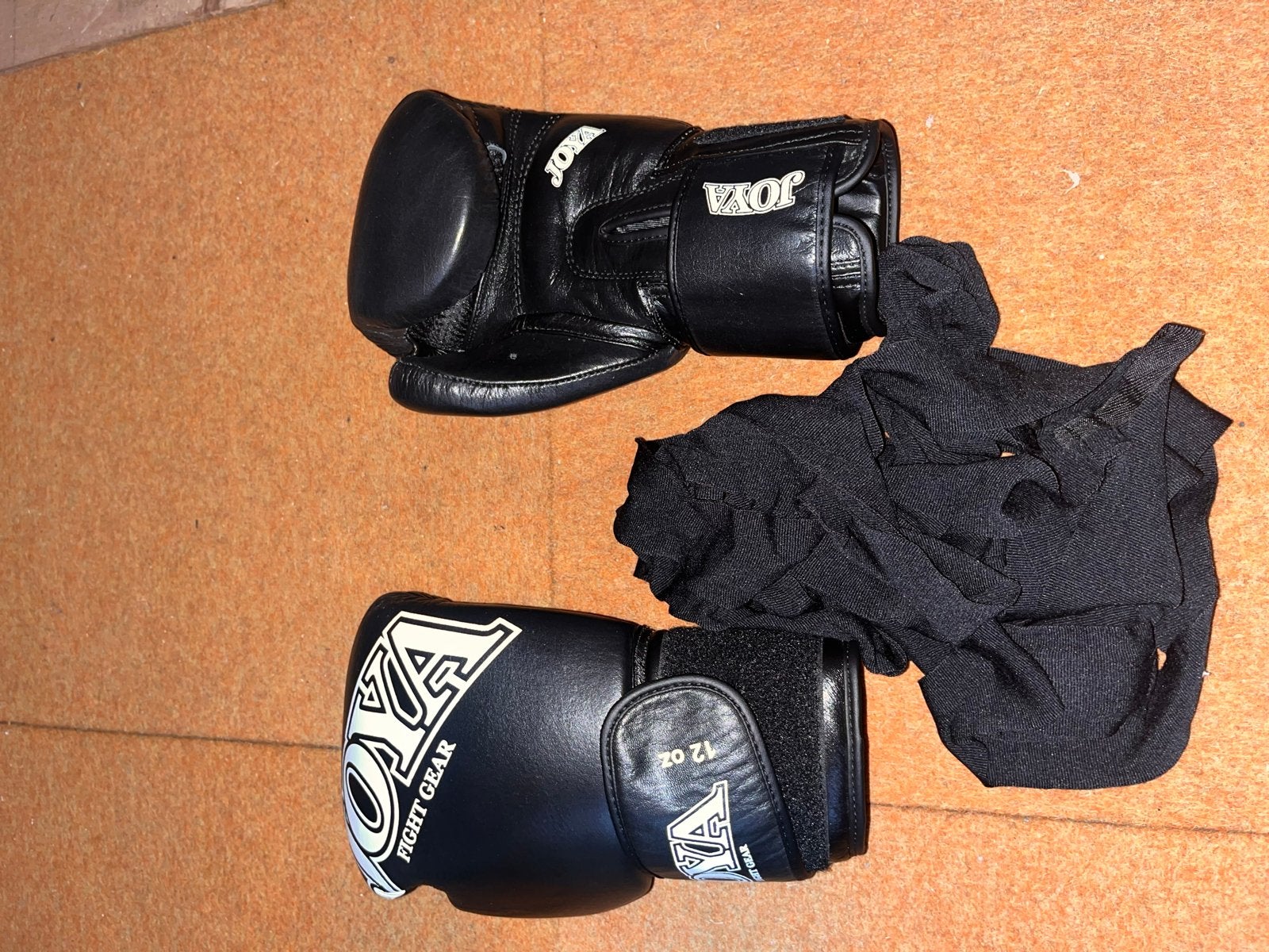 Joya bokshandschoenen 12 oz met bandages, Ophalen of Verzenden, Gebruikt, Bokshandschoenen