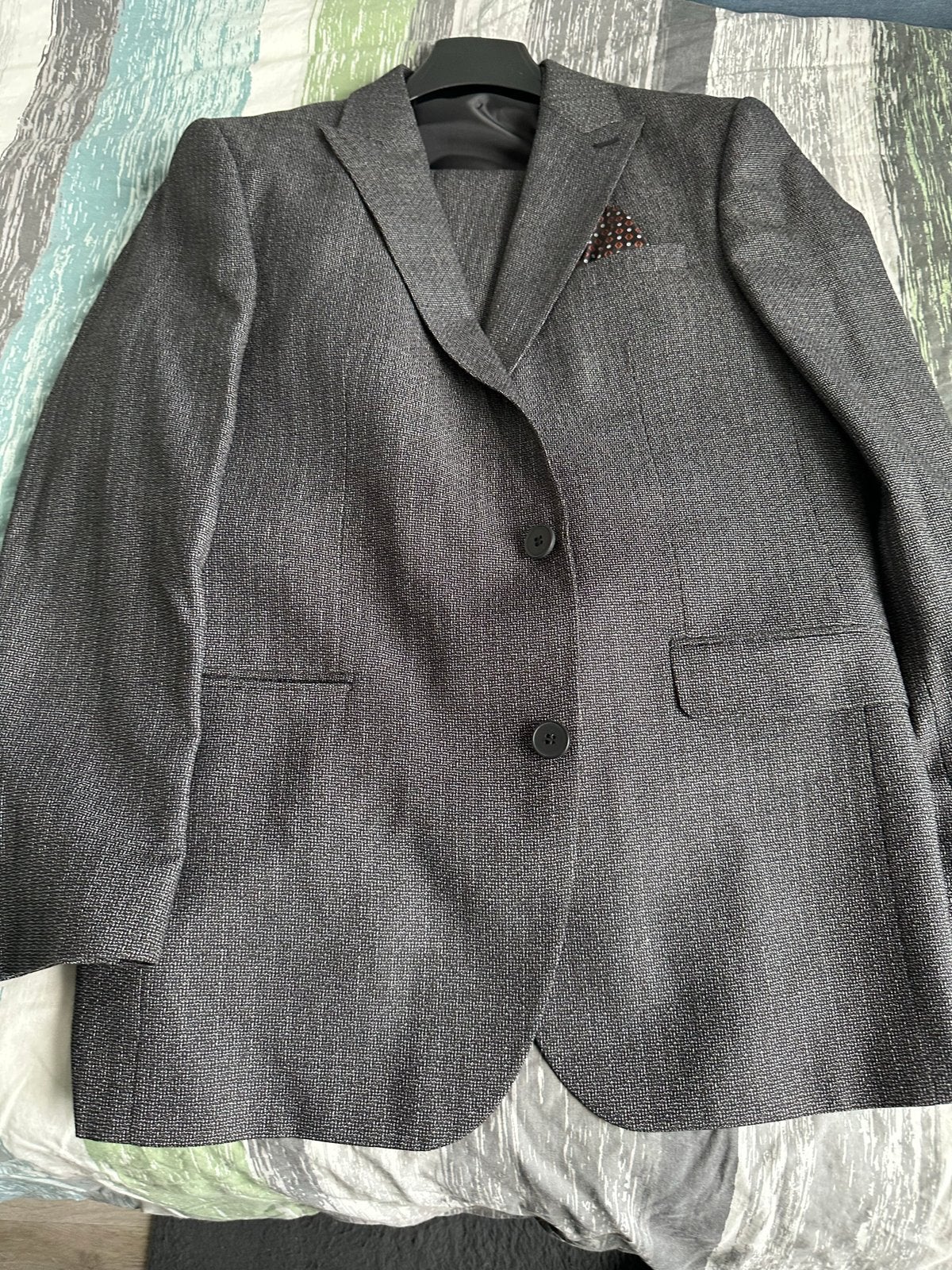 Stijlvol grijs Sergio Tacchini kostuum 3 delig- Maat 52, Ophalen, Zo goed als nieuw, Maat 52/54 (L), Grijs