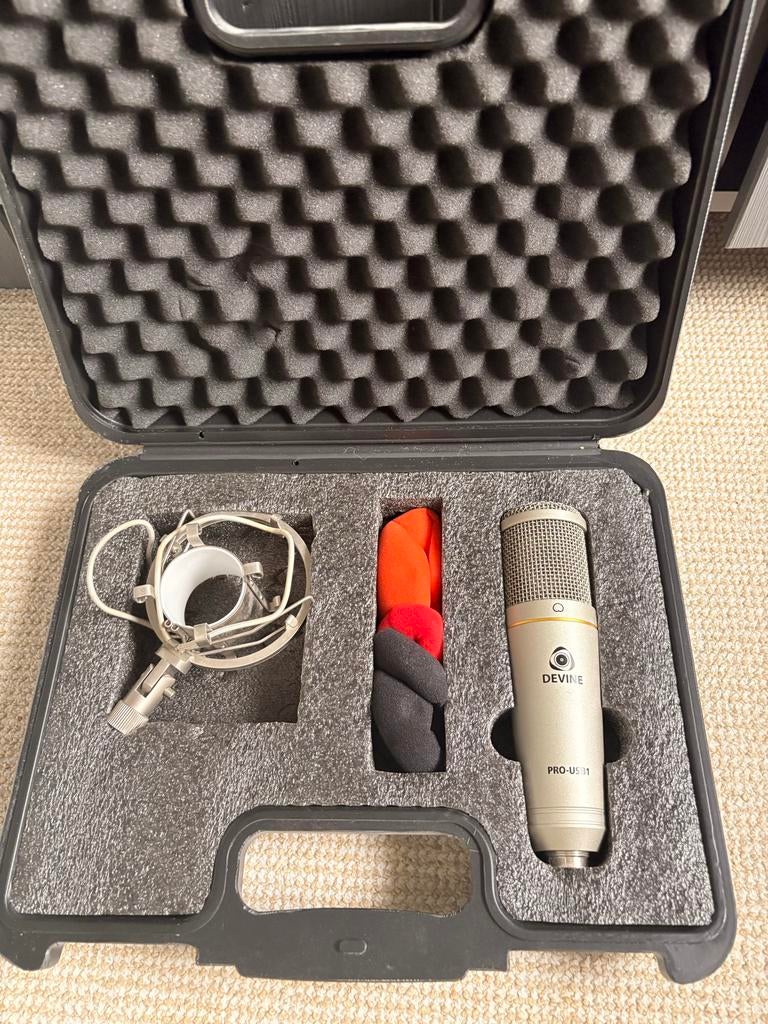 Devine USB microfoon met statief, Ophalen, Gebruikt, Studiomicrofoon