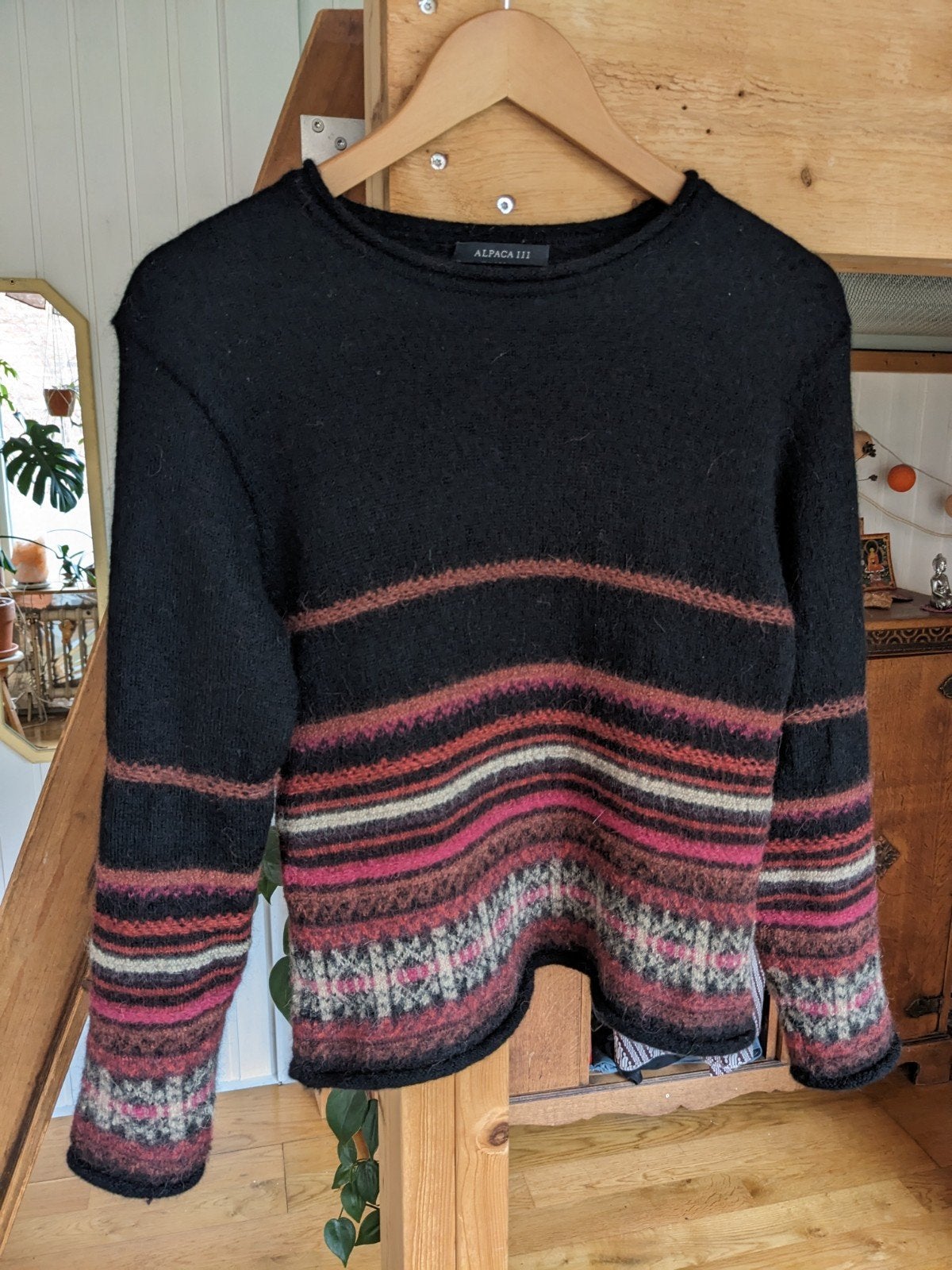 Alpaca 111, 100% Alpaca wol trui - gekrompen tot S/XS, Zwart, Ophalen of Verzenden, Alpaca 111, Maat 34 (XS) of kleiner