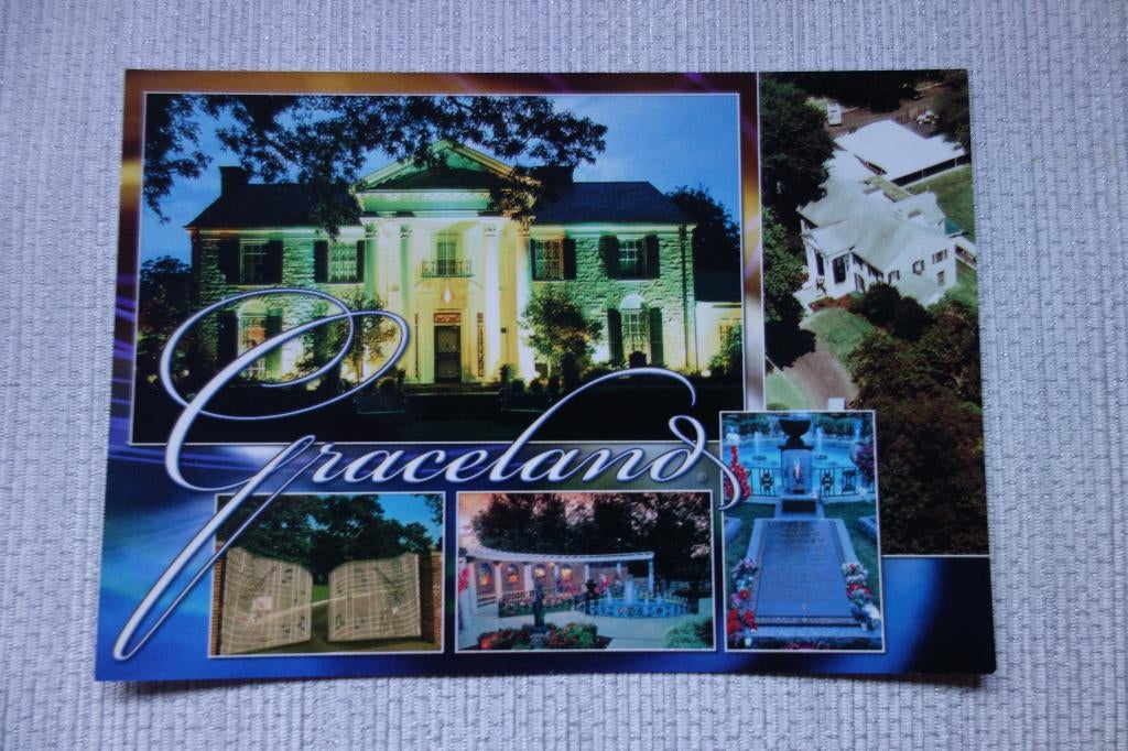 Briefkaart Elvis Presley Graceland, Ophalen of Verzenden, Nieuw, Foto of Kaart