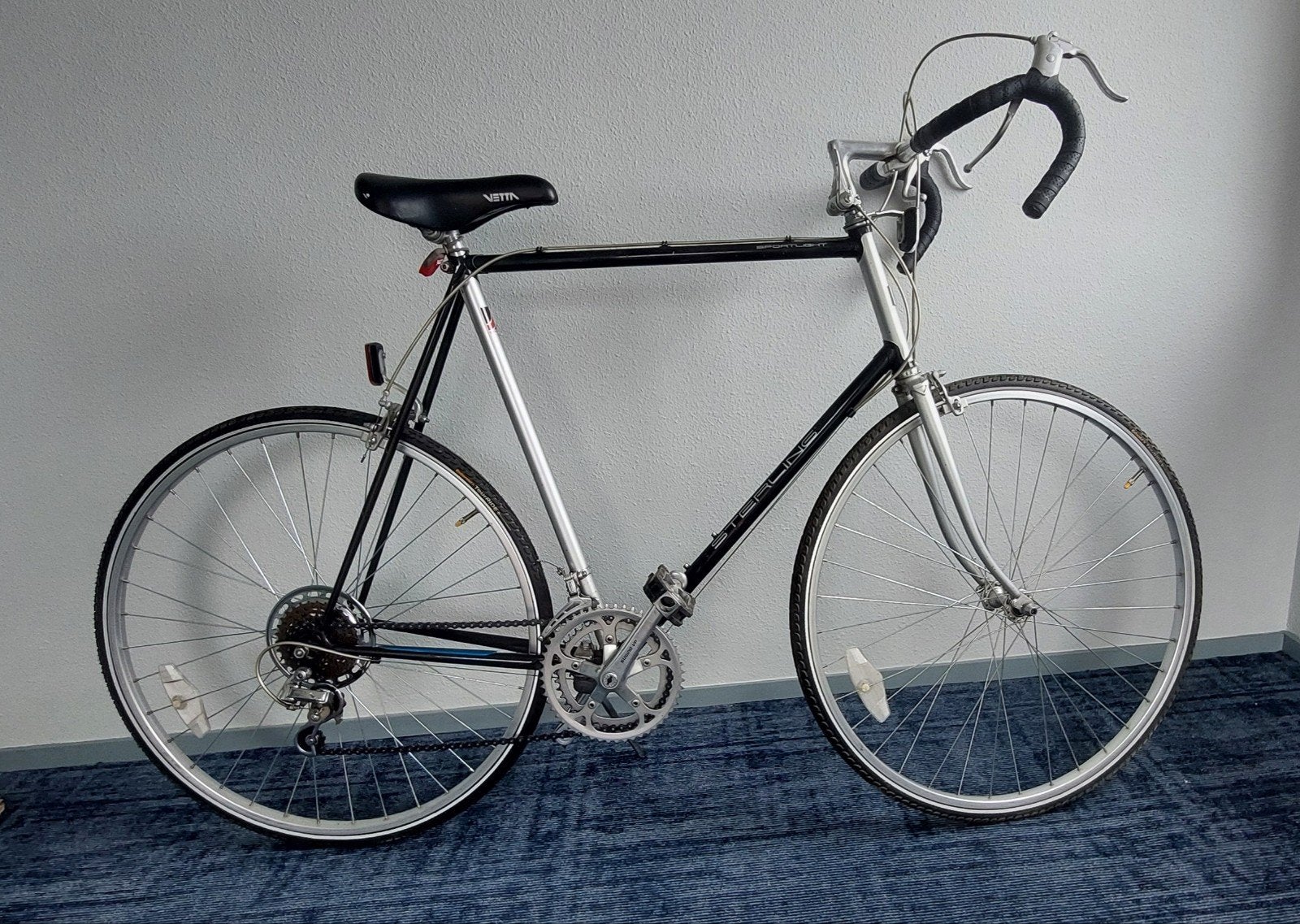 Mooie vintage chromoly racefiets van Sterling frame 60cm, 28 inch, Gebruikt, Velgrem, 57 tot 61 cm