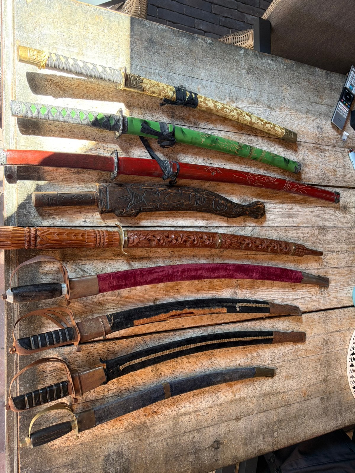 Zwaarden/sabel/katana collectie., Ophalen of Verzenden, Landmacht, Nederland, Zwaard of Sabel