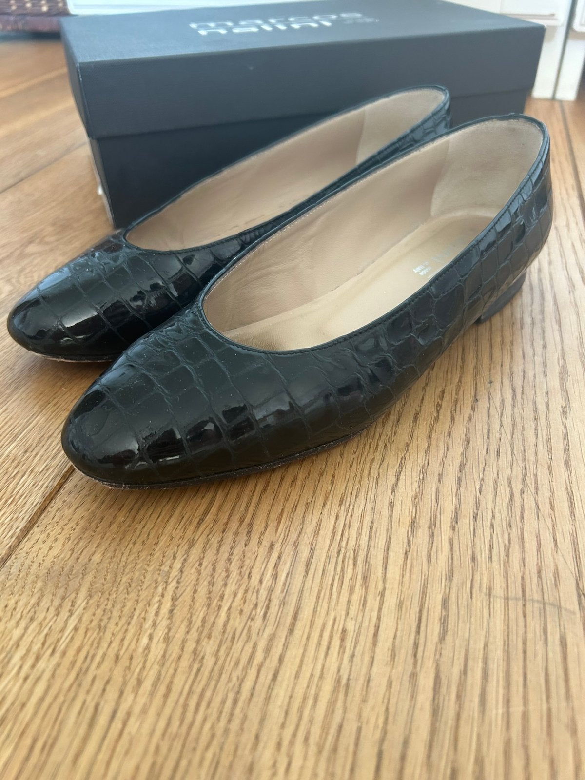 Marcos Nalini Ballerina’s maat 37, Zwart, Zo goed als nieuw, Ballerina's, Ophalen of Verzenden