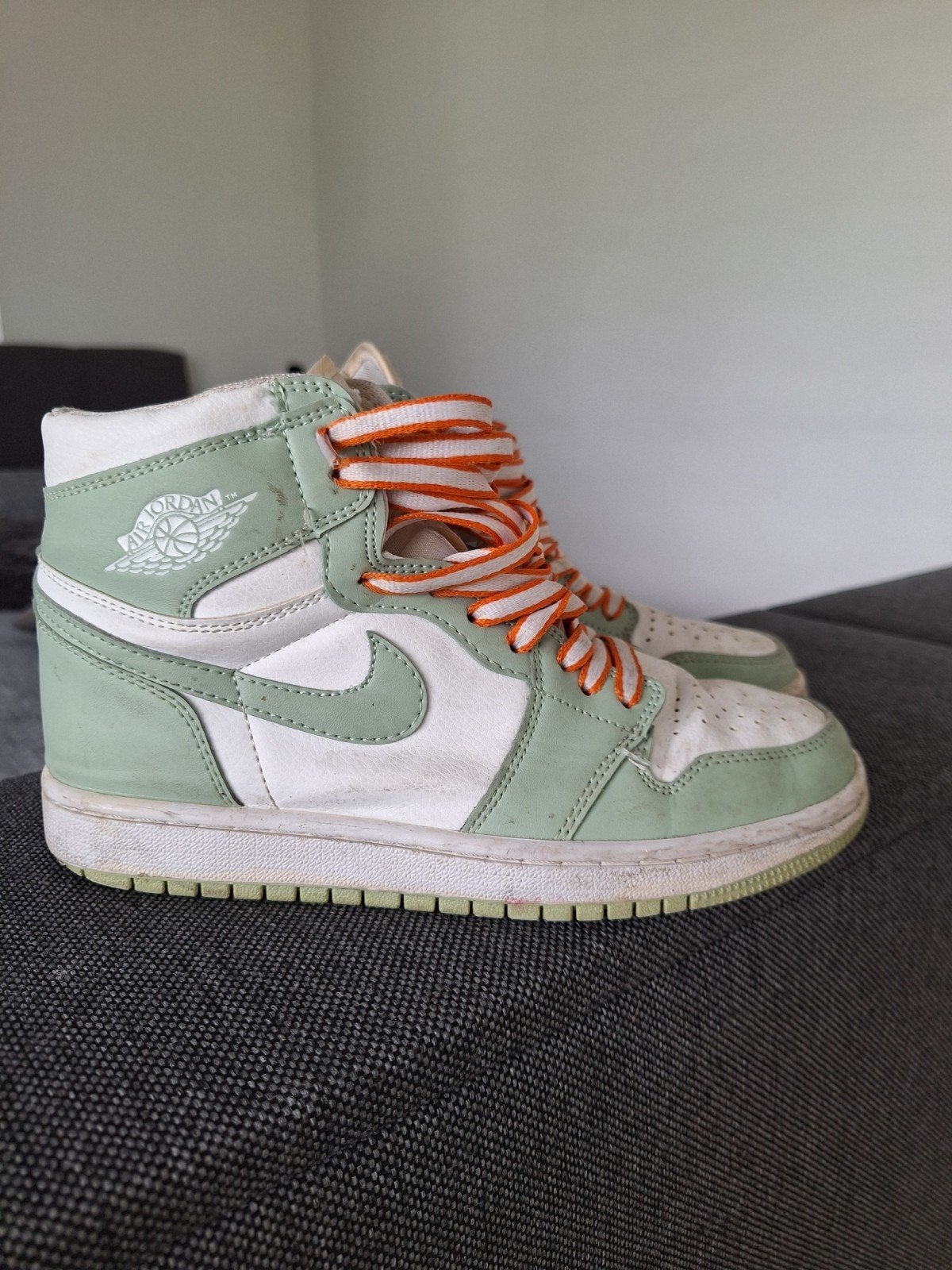 Nike Air Jordan 1 Mid SE 'Dutch Green' sneakers, Nike Air Jordan, Ophalen of Verzenden, Sneakers of Gympen, Gedragen