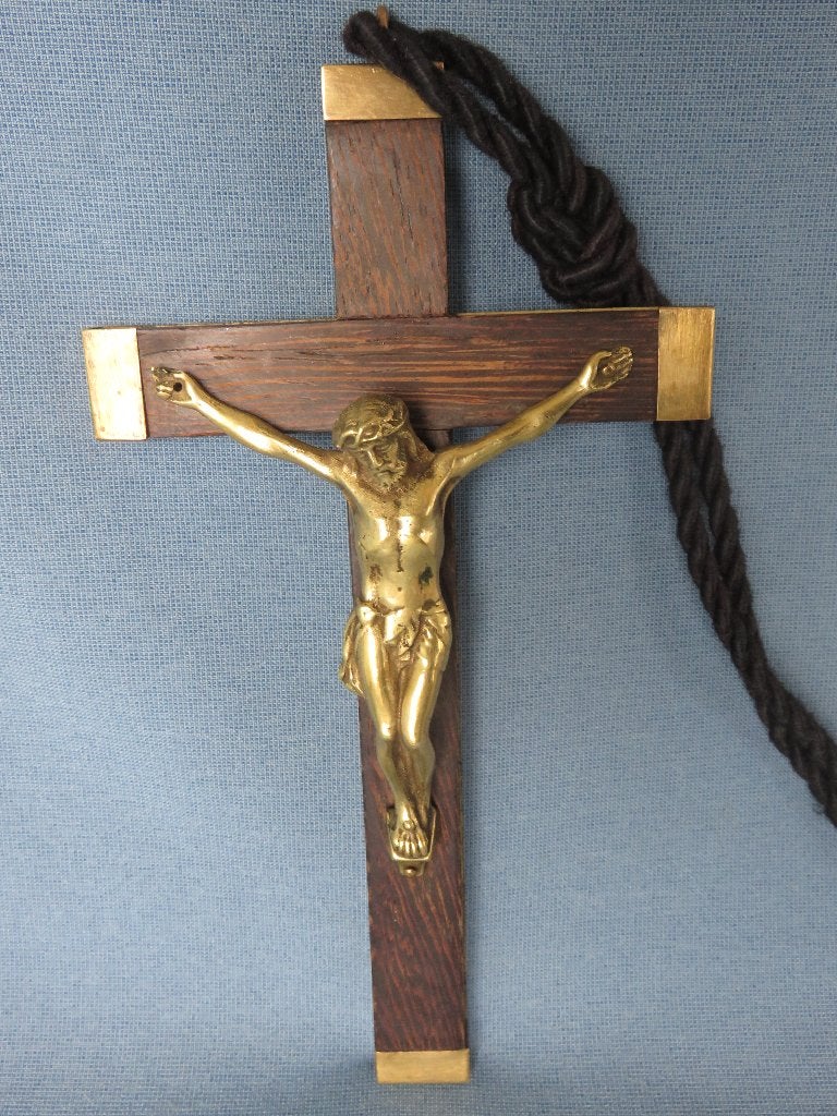 Corpus in brons aan kruis - 19e eeuw, Ophalen of Verzenden