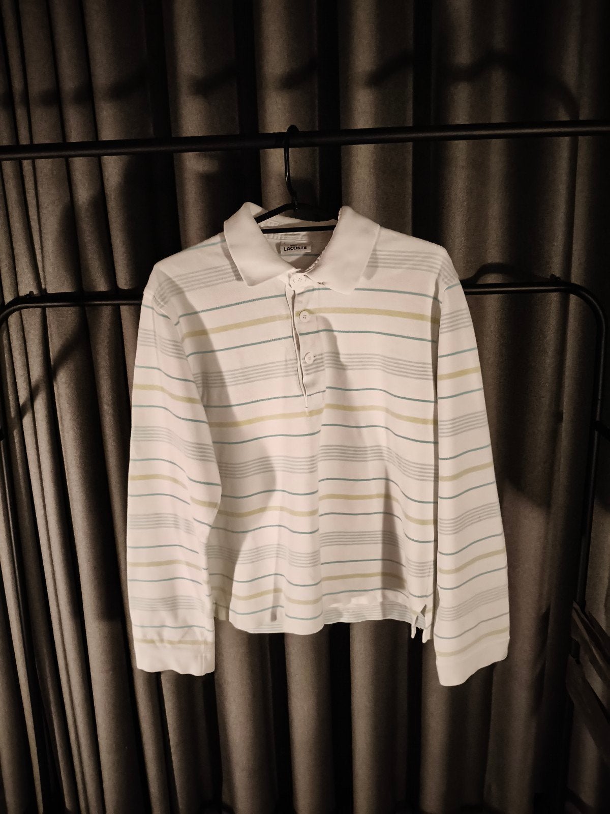 Lacoste gestreept poloshirt met lange mouwen - Maat S, Meerkleurig, Ophalen of Verzenden, Lange mouw, Lacoste