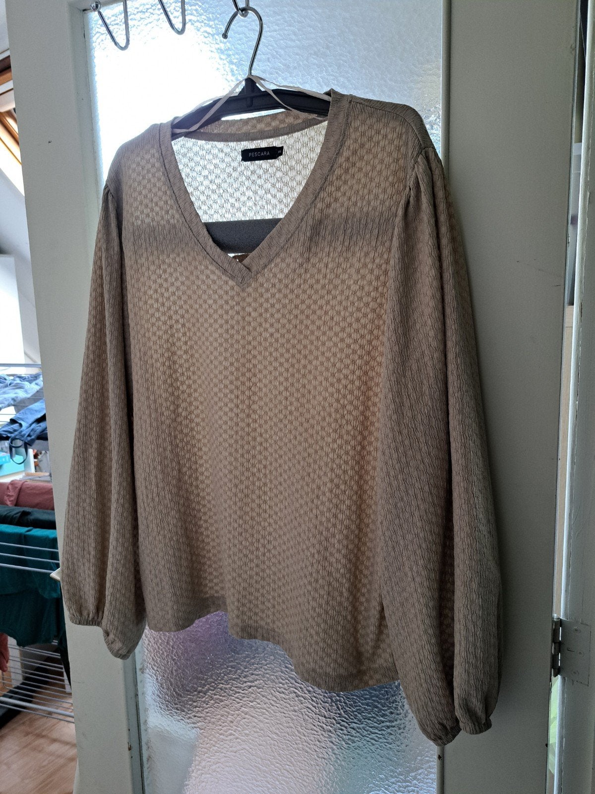 Pescara  top met lange mouwen - Zo goed als nieuw, Beige, Maat 46/48 (XL) of groter, Pescara, Ophalen of Verzenden