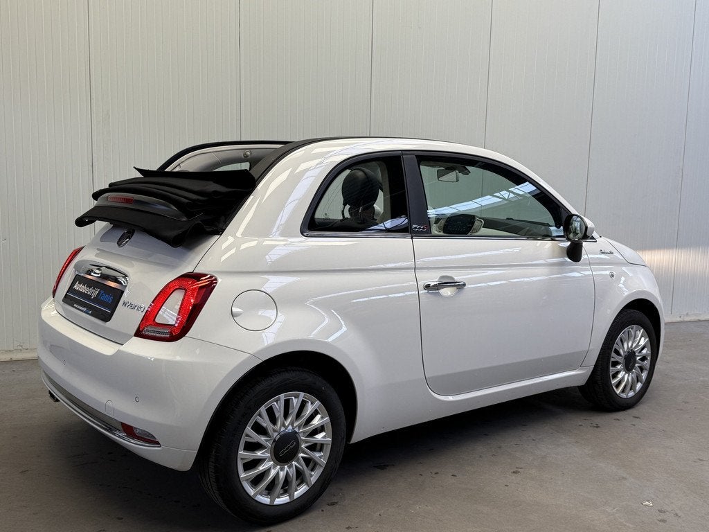 Fiat 500C 1.0 Hybrid Dolcevita AIRCO/ECC-SPORT INT-LEDER-NAV, Auto's, Fiat, Voorwielaandrijving, Gebruikt, Euro 6, Cabriolet