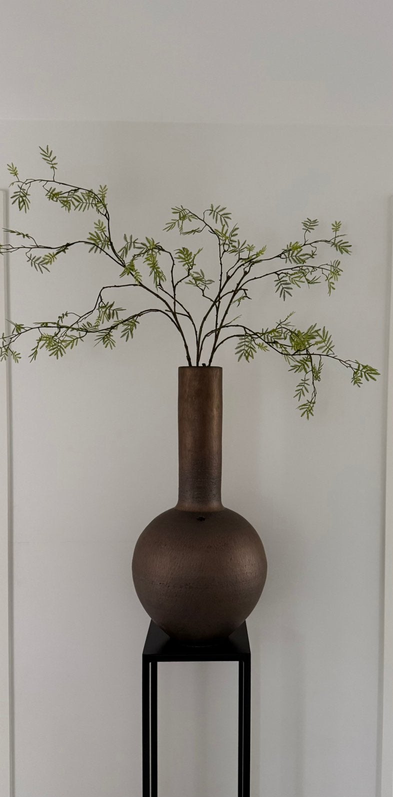 Ecri living Riyadh vaas xxl brons 80 cm, Huis en Inrichting, Woonaccessoires | Vazen, Ophalen, Overige kleuren, Aardewerk of Porselein