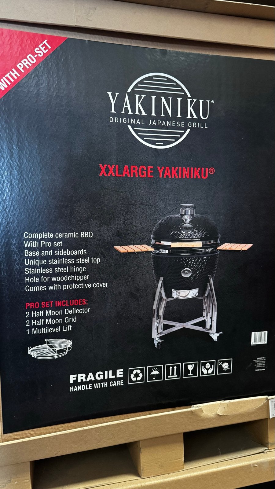 XXL Yakiniku Kamado met Pro Set en Hoes - Nieuw met lichte s, Ophalen of Verzenden, Nieuw
