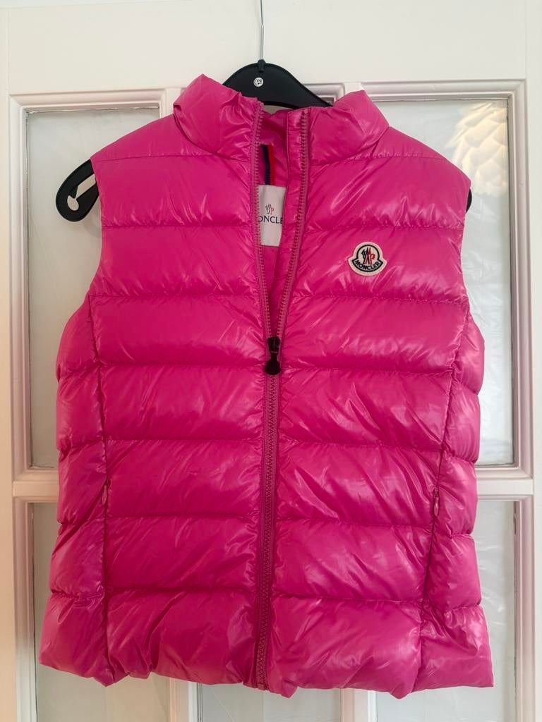 NIEUWE MONCLER Bodywarmer Roze -  maat 14Y, Kinderen en Baby's, Ophalen of Verzenden, Nieuw, Meisje, Jas