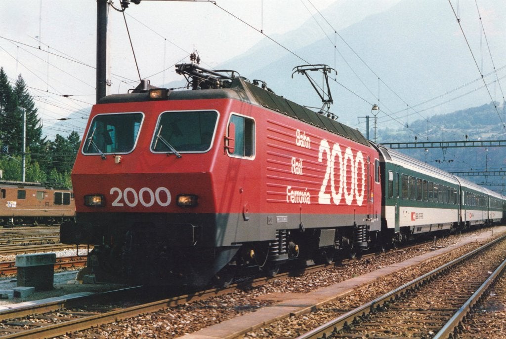 MARKLIN 3330 Zwitserse metalen loc Re 4/4 IV ;BAHN,FERROVIA, Wisselstroom, Locomotief, Ophalen of Verzenden, Zo goed als nieuw