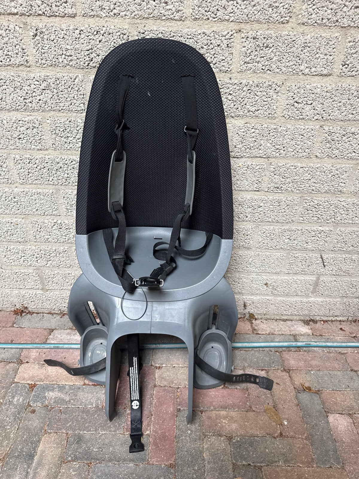 Qibbel Achterzitje voor Kinderen - Grijs/Zwart, Ophalen, Gebruikt, 9 t/m 18 kg, Achterzitje