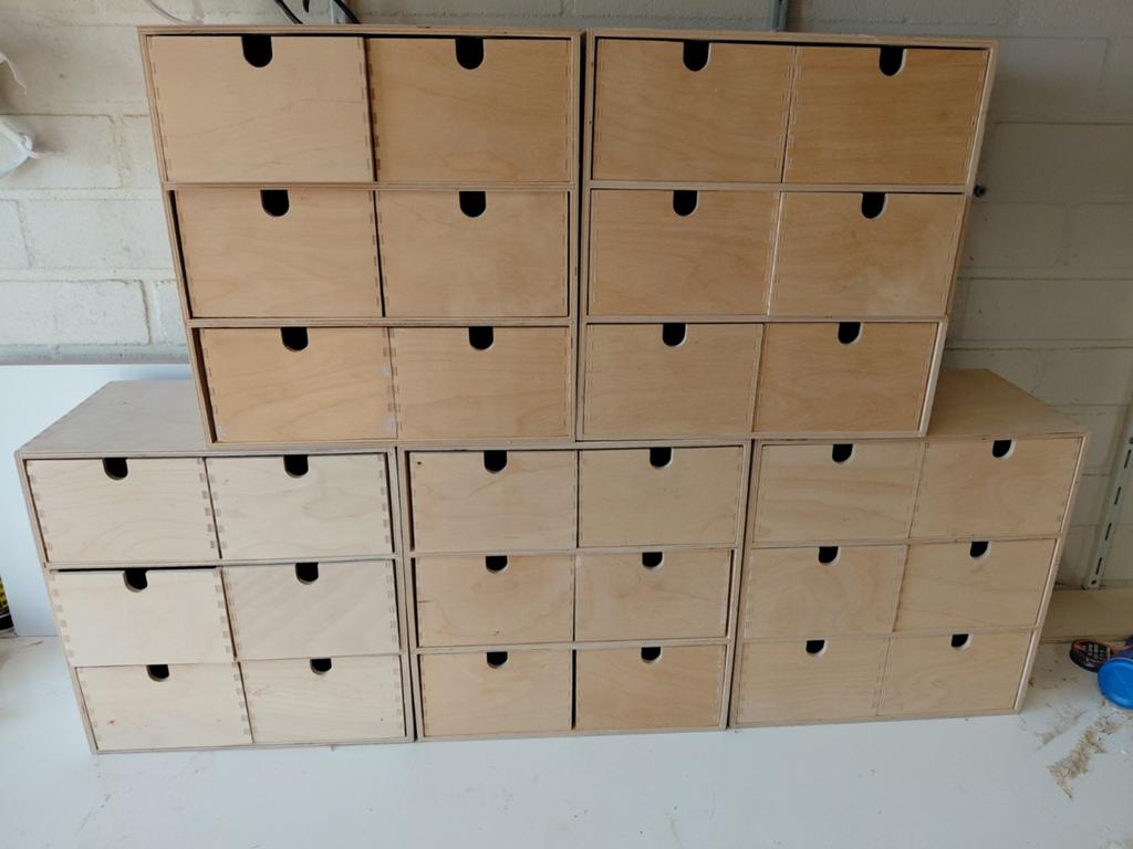 IKEA Moppe Ladekastjes - 5 stuks, Huis en Inrichting, Kasten | Ladekasten, Gebruikt, Minder dan 100 cm, Minder dan 50 cm, Minder dan 25 cm