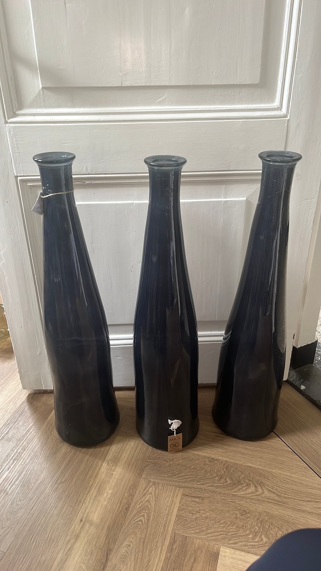Mooie grote vazen, Mica Decorations, Ophalen, Blauw, Nieuw, Glas