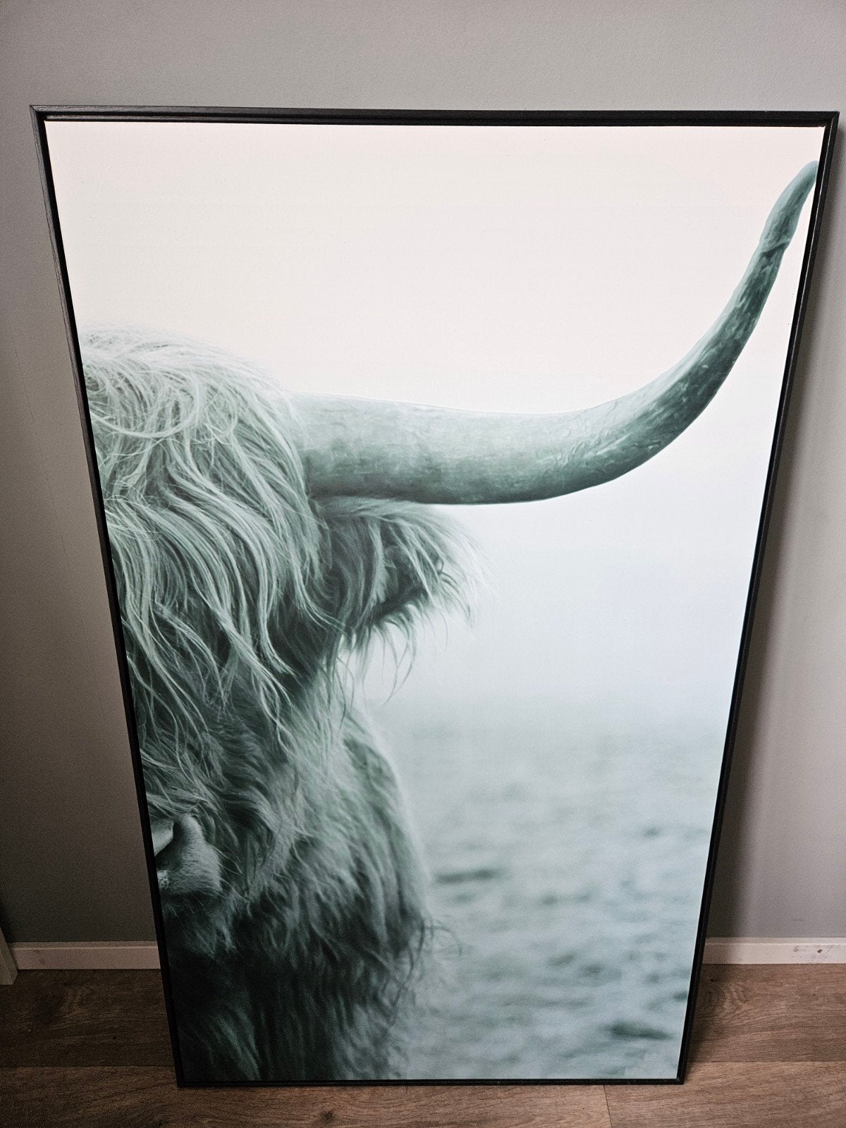Canvas Schotse Hooglander 70x120 cm - Leenbakker, Ophalen, Nieuw, Print, 75 cm of meer
