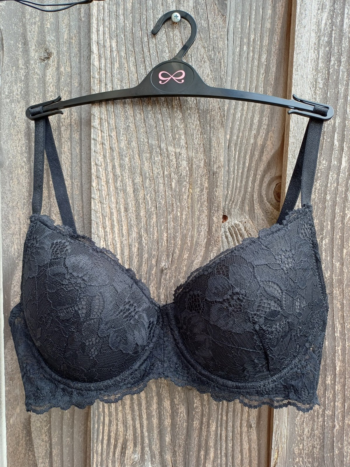 Zwarte BH met kant 75D, Kleding | Dames, Oysho, Ophalen of Verzenden, Zwart, BH