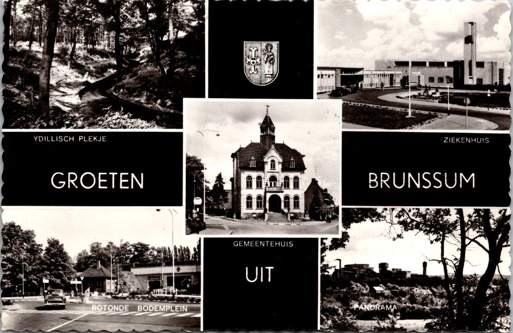 Brunssum - 3 ansichtkaarten, Verzenden, 1960 tot 1980, Gelopen, Limburg