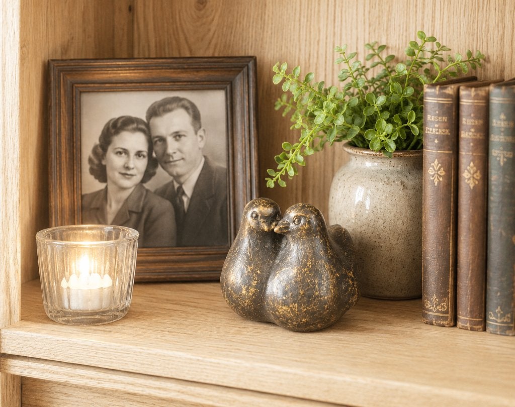 2 DUIVEN / mini asurn / GRAFDECORATIE, Nieuw, Info@huisentuindecoratiemarie.nl, Huis en tuin decoratie marie, Peize
