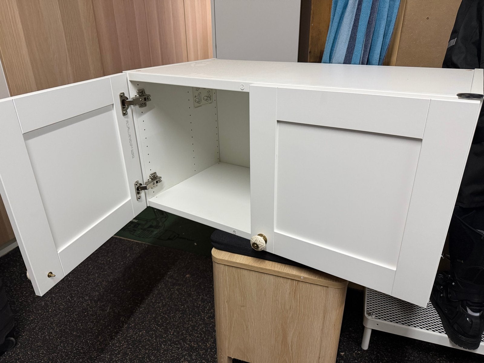 Witte IKEA Platsa bovenkast met twee deuren, Ophalen, Gebruikt