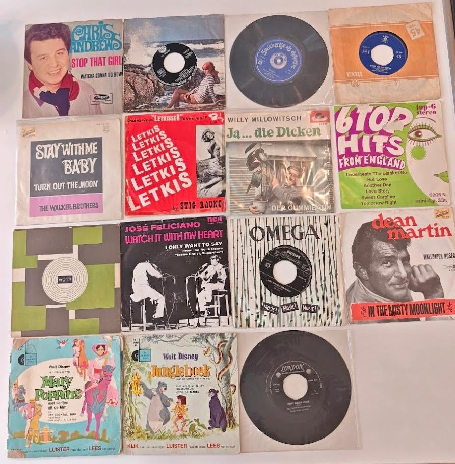 Vinyl singles jaren 60 70, Ophalen, Gebruikt, 7 inch, Single
