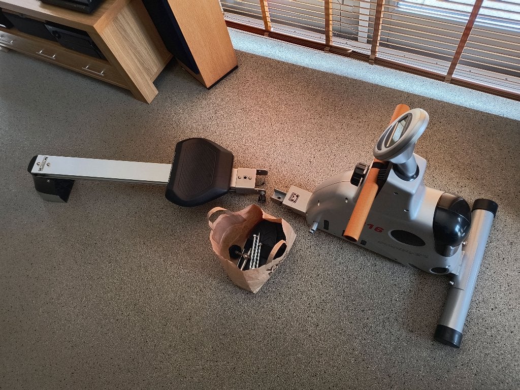 Rambler roeiapparaat / ergometer, Ophalen, Gebruikt, Buik, Metaal