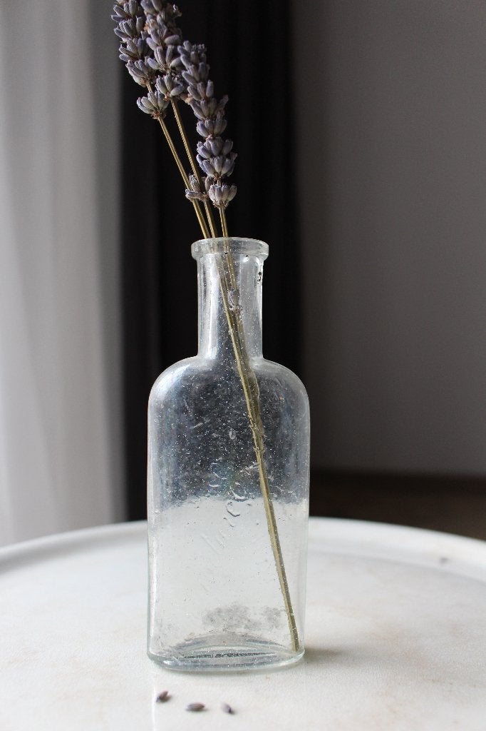Oud glazen apothekersflesje Soudure Lewis *Pronck & Praal*, Ophalen of Verzenden