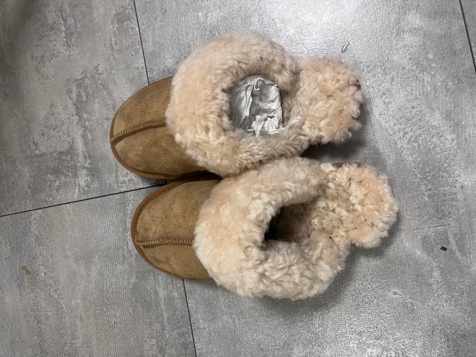 UGG, Ophalen, Beige, Pantoffels of Sloffen, Gedragen