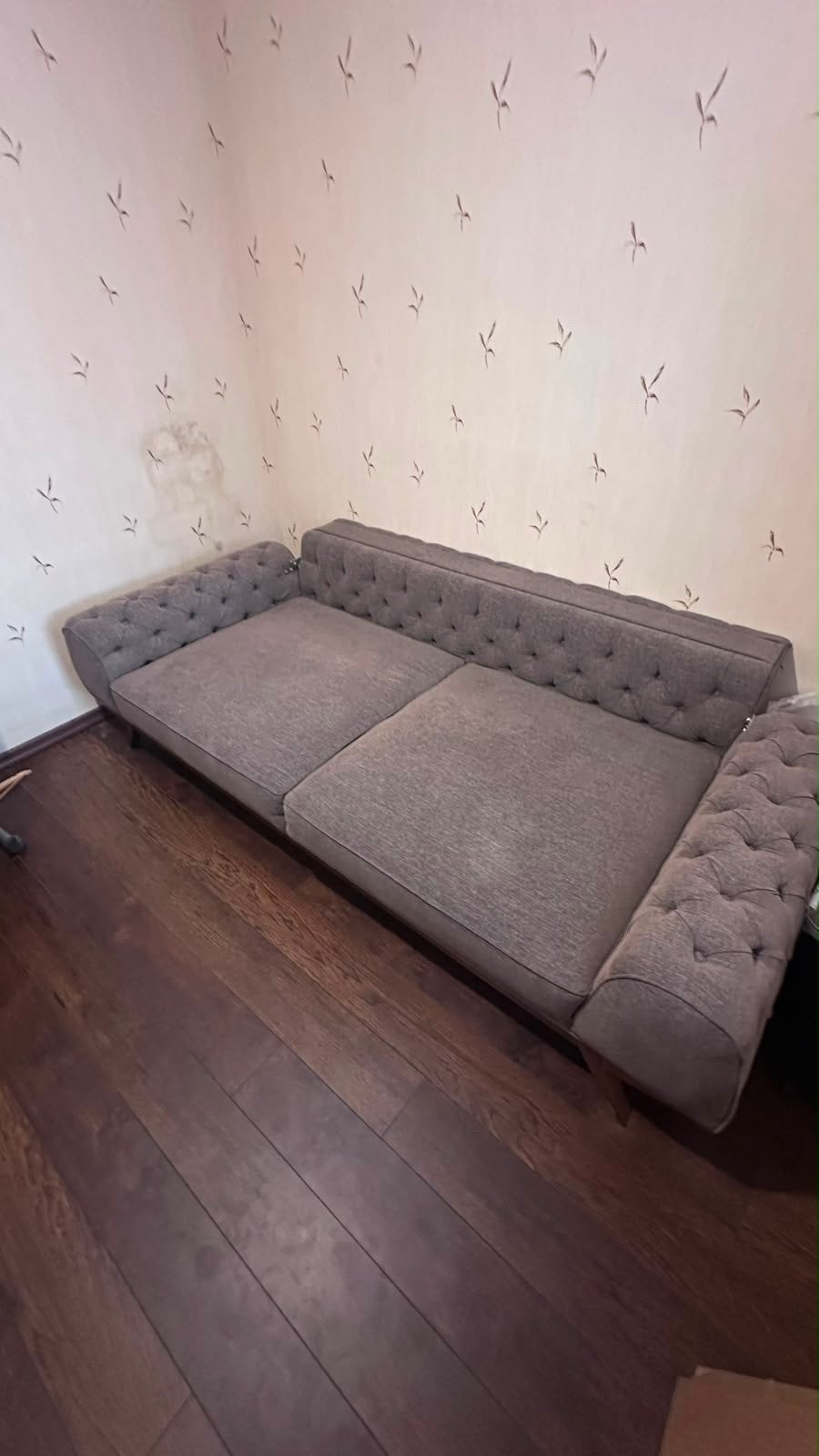 Comfortabele grijze bank - Zo goed als nieuw, Driepersoons, 75 tot 100 cm, Ophalen of Verzenden, Zo goed als nieuw