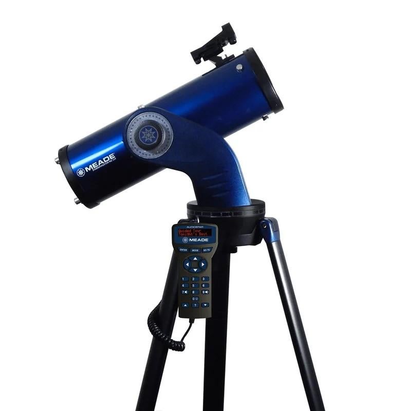 Meade StarNavigator NG 114mm Spiegeltelescoop met GoTo, Audio, Tv en Foto, Optische apparatuur | Telescopen, Ophalen, 80 tot 200 mm