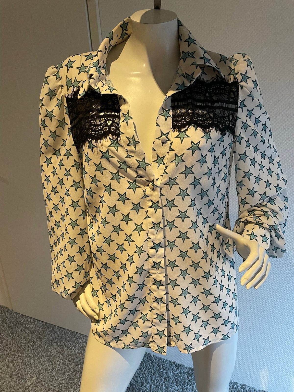 Relish blouse met kant maat L, Kleding | Dames, Blouses en Tunieken, ., Wit, Maat 42/44 (L), Ophalen of Verzenden