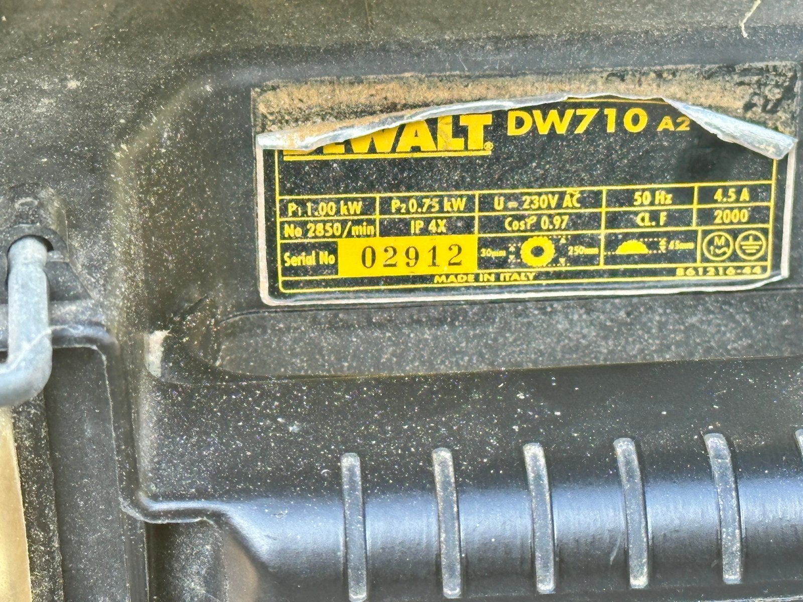 Foto 7 van DeWalt DW710 A2 Afkortzaag - Gebruikt