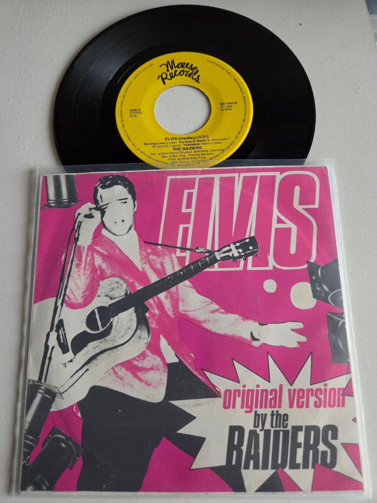 Elvis Presley Medley EP - The Raiders (Mouse Records), Gebruikt, 7 inch, Pop, EP