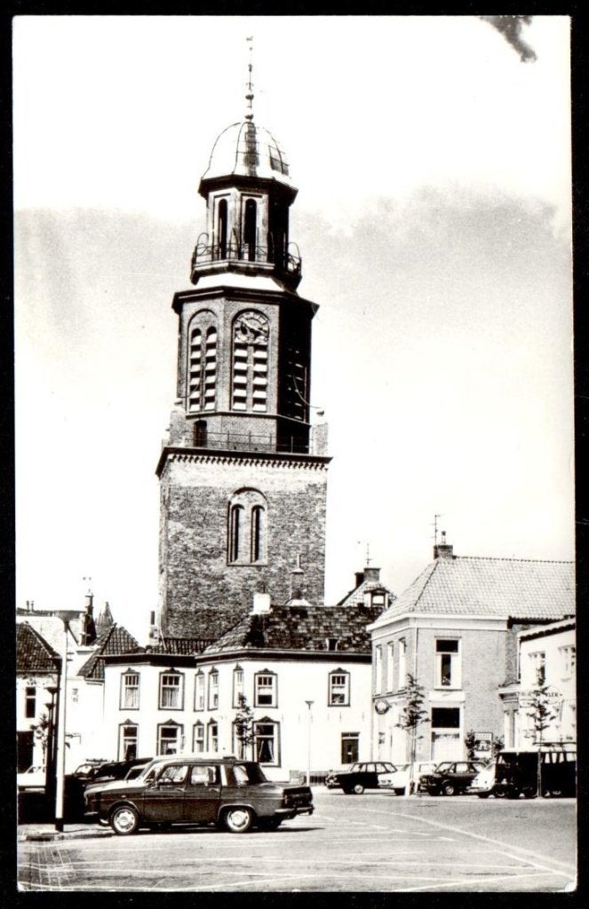 Oude Ansicht - Winschoten - Ned. Herv. Toren - Gr., Ophalen of Verzenden, 1940 tot 1960, Ongelopen, Groningen