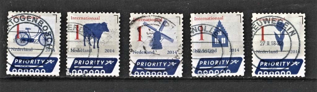 46 G serie 3150-54 Nederlandse Iconen 2014, Verzenden, Na 1940, Gestempeld