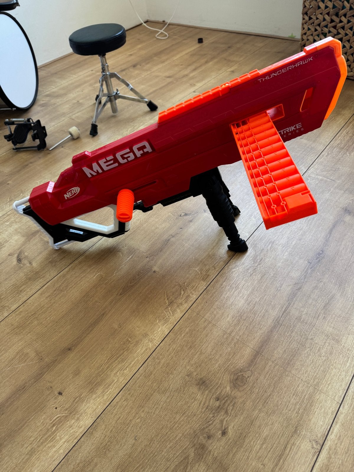 Nerf N-Strike Mega Thunderhawk Blaster, Ophalen of Verzenden, Zo goed als nieuw, Jongen of Meisje
