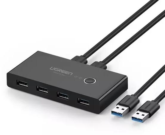 Ugreen 2 In 4 Out USB 3.0 Sharing Switch Box, Ophalen of Verzenden, Zo goed als nieuw