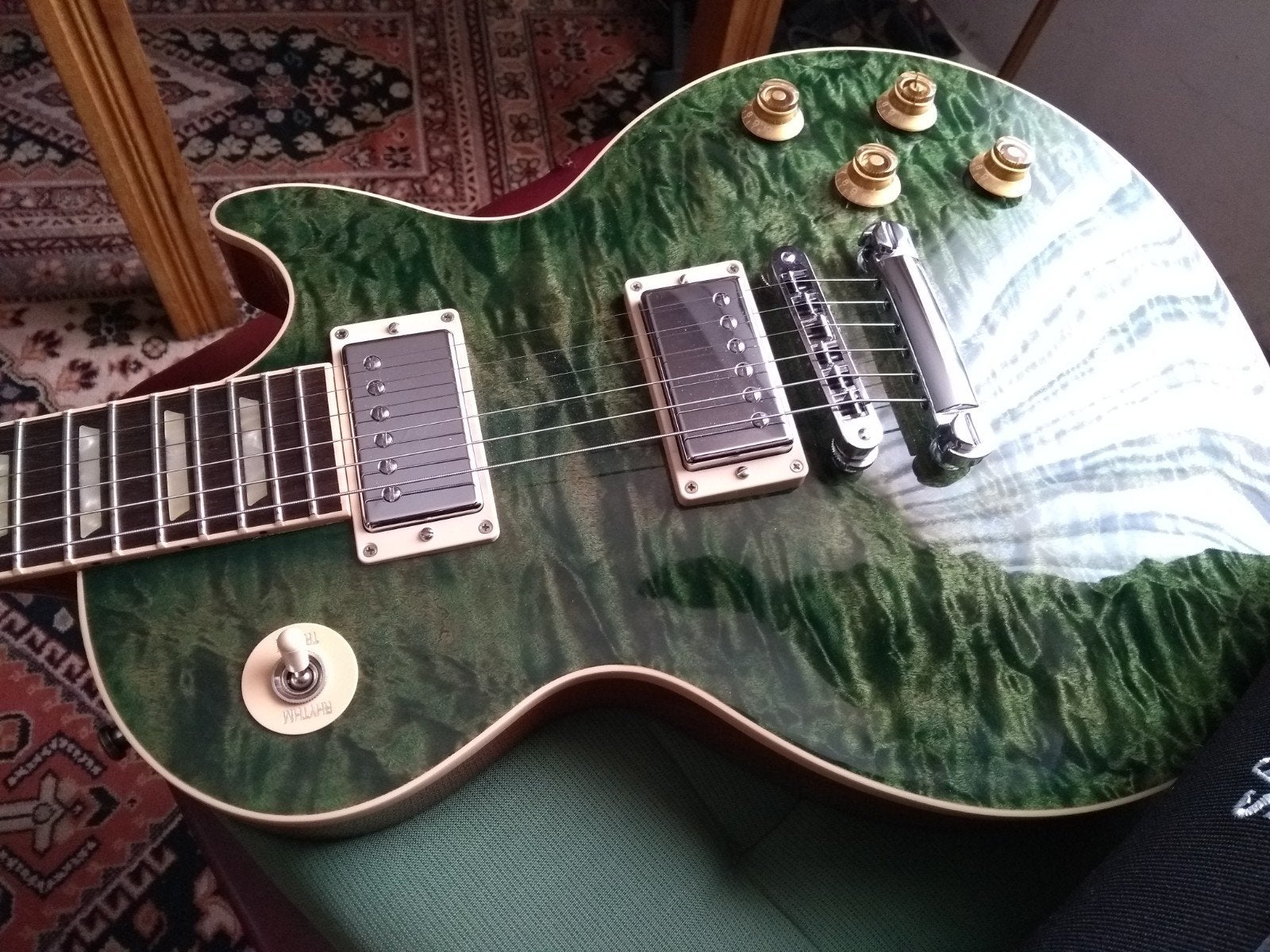 Gibson USA Les Paul Standard Quilt, Muziek en Instrumenten, Ophalen, Zo goed als nieuw, Solid body, Gibson