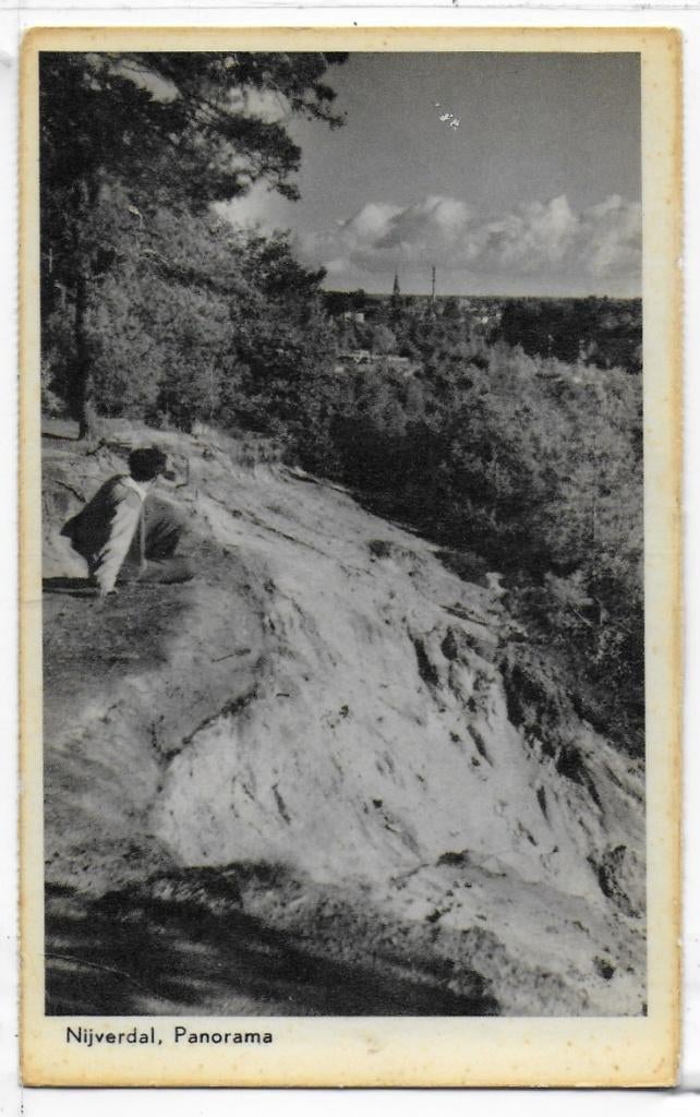 Nijverdal Panorama Oude Gelopen Ansichtkaart ( B1270 ), Verzamelen, Ophalen of Verzenden, 1960 tot 1980, Gelopen