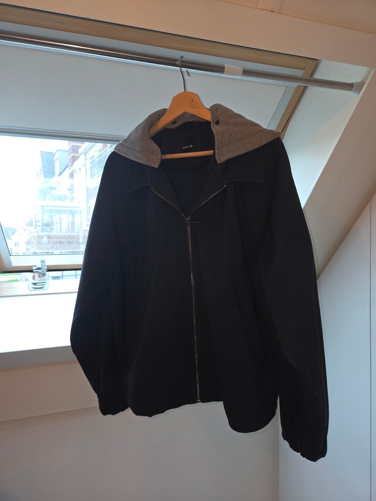 Opus jas met capuchon - Maat 42 (L), Kleding | Dames, Blauw, Maat 42/44 (L), Ophalen of Verzenden, Zo goed als nieuw
