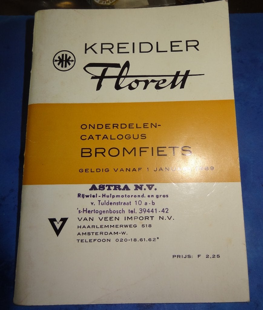 Kreidler Florett Onderdelen Boekje 112 Pagina 's als nieuw, Verzenden, Zo goed als nieuw, Motoren