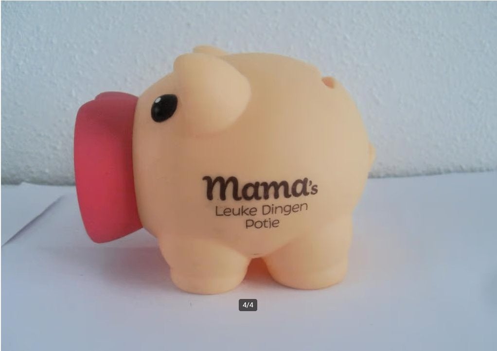 Spaarpotje mama / spaarvarken leuke dingen / spaarpot klein, Ophalen of Verzenden, Zo goed als nieuw, Kunststof, Dier