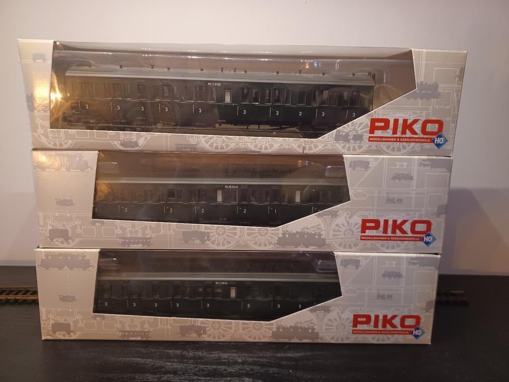 Piko NS C 6132 Groene Rijtuigen Set (3 stuks), Ophalen of Verzenden