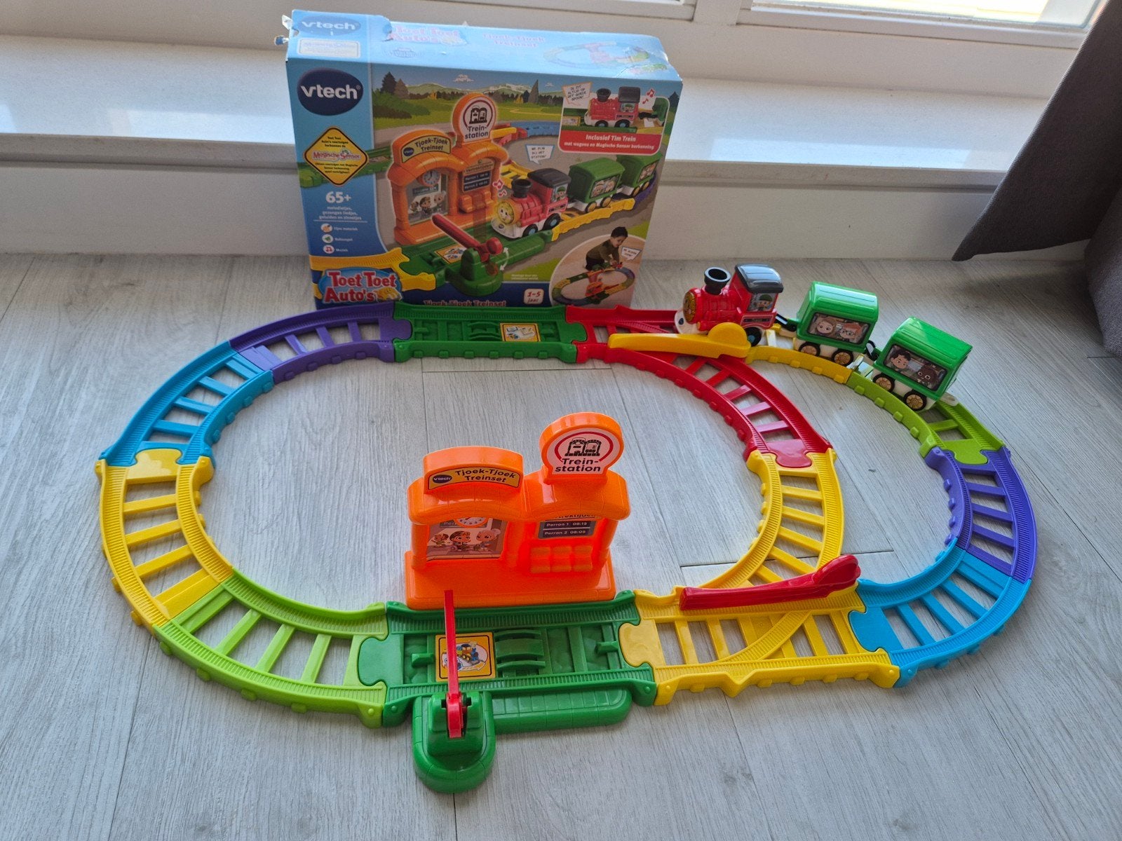 VTech Toet Toet Auto's Tjoek-Tjoek Treinset Tim Trein, Ophalen of Verzenden, Zo goed als nieuw