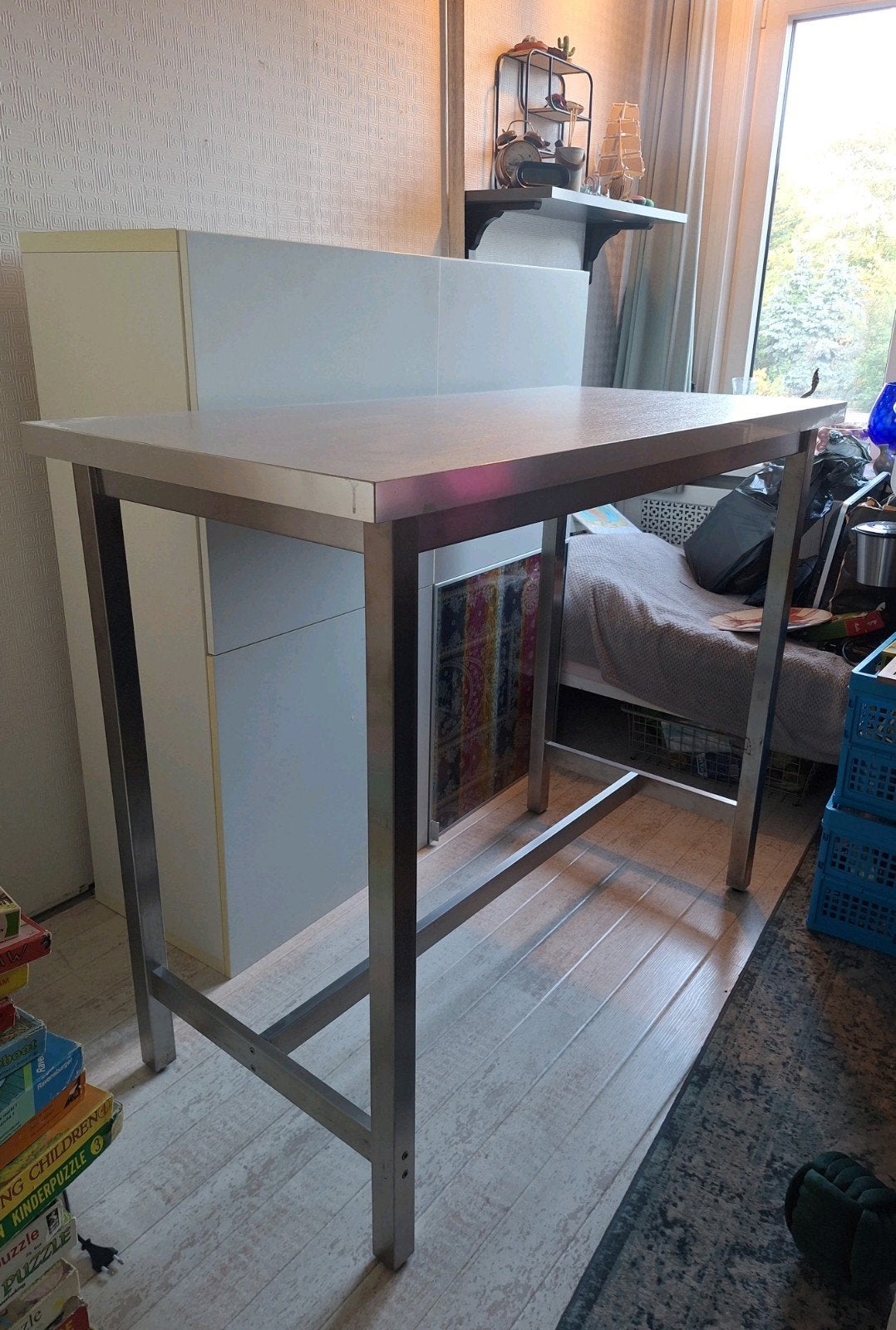 Hoge Werktafel (L126 B62 H103), Ophalen, Gebruikt, Minder dan 70 cm
