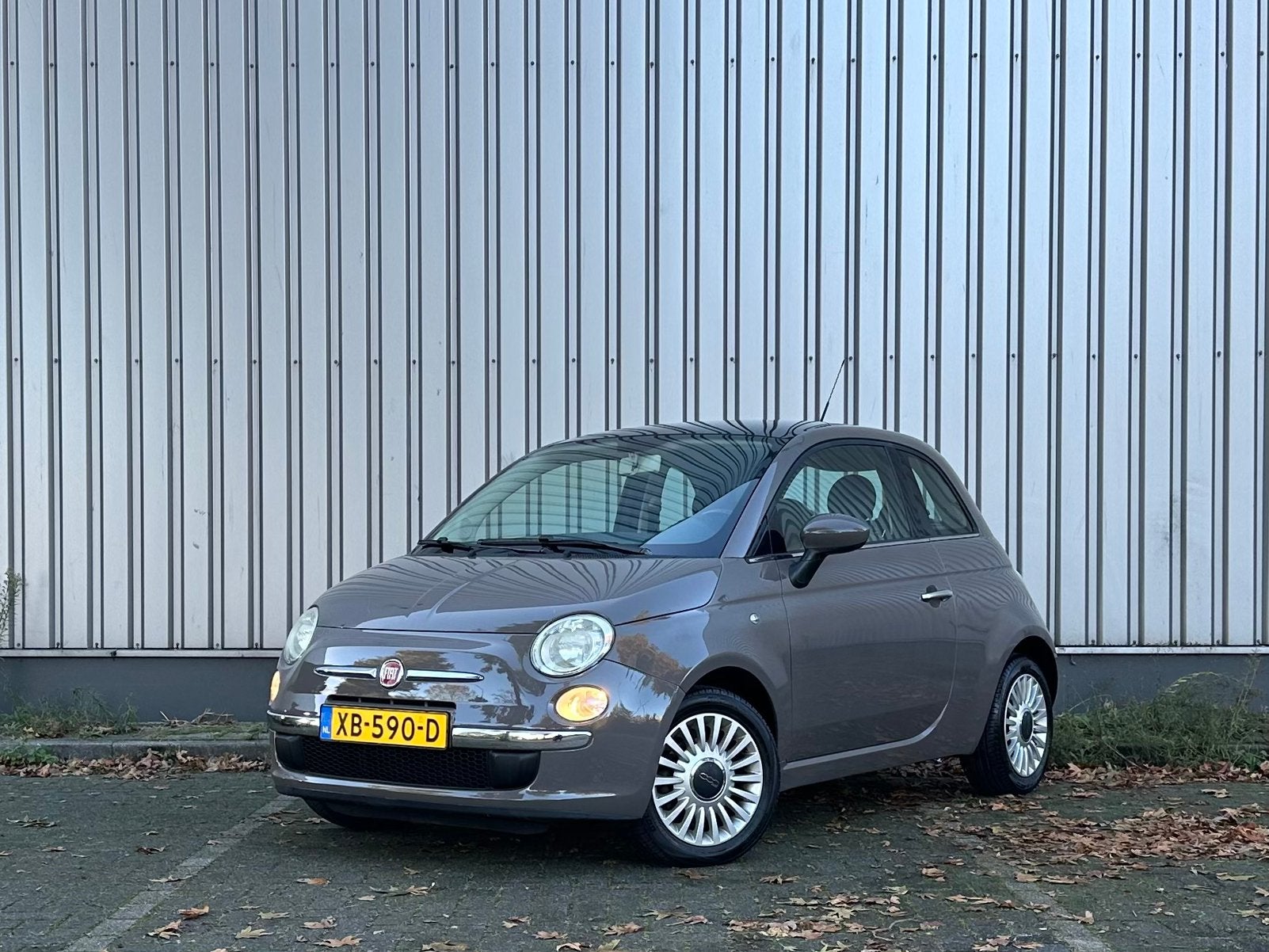 Fiat 500 1.4 | Bruin | Uniek | Nieuwe APK | Panodak | Airco, Auto's, Voorwielaandrijving, Stof, Verwarmde buitenspiegels, 4 cilinders