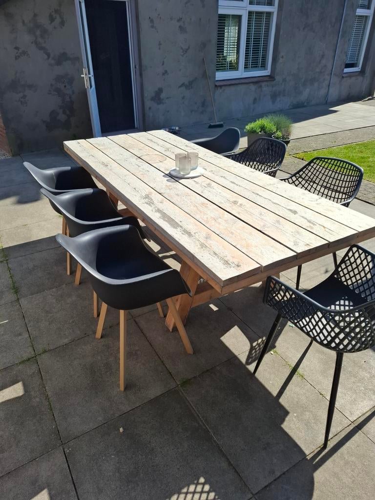 Tuintafel , steigerhout, Ophalen, Gebruikt, Steigerhout