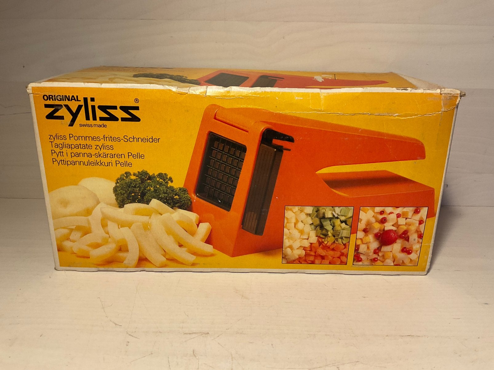 Zyliss frietsnijder of groentesnijder met twee messen, Ophalen of Verzenden, Gebruikt